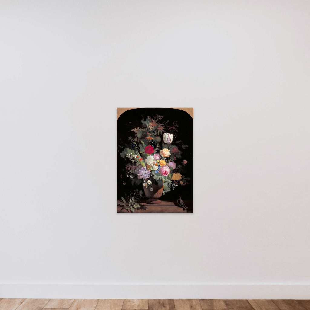 Blomster i en vase unframed — shown to scale