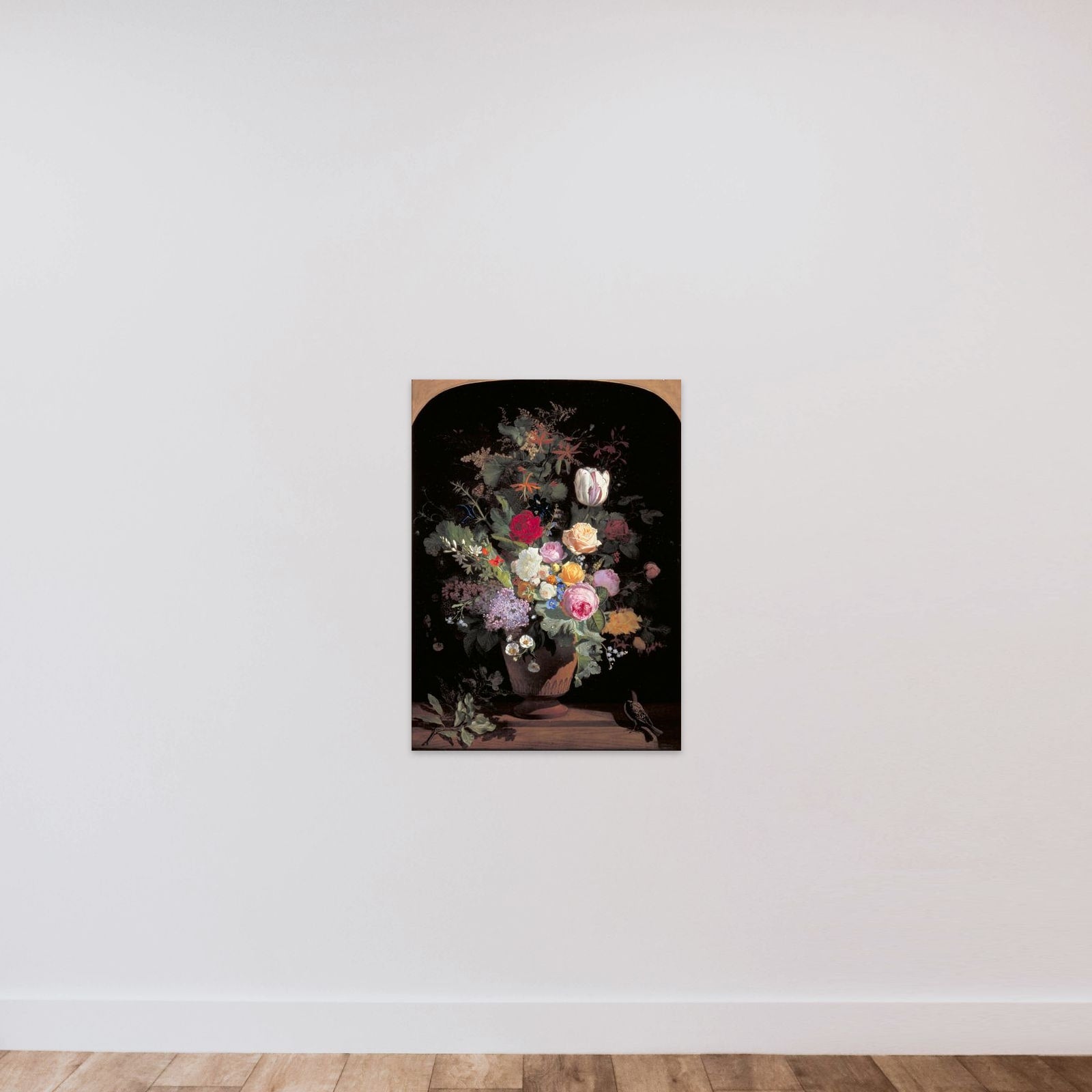 Blomster i en vase unframed — shown to scale