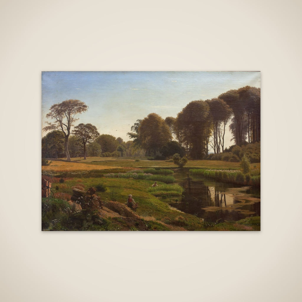 En sommerdag. Motiv fra Horneland ved Fåborg unframed print