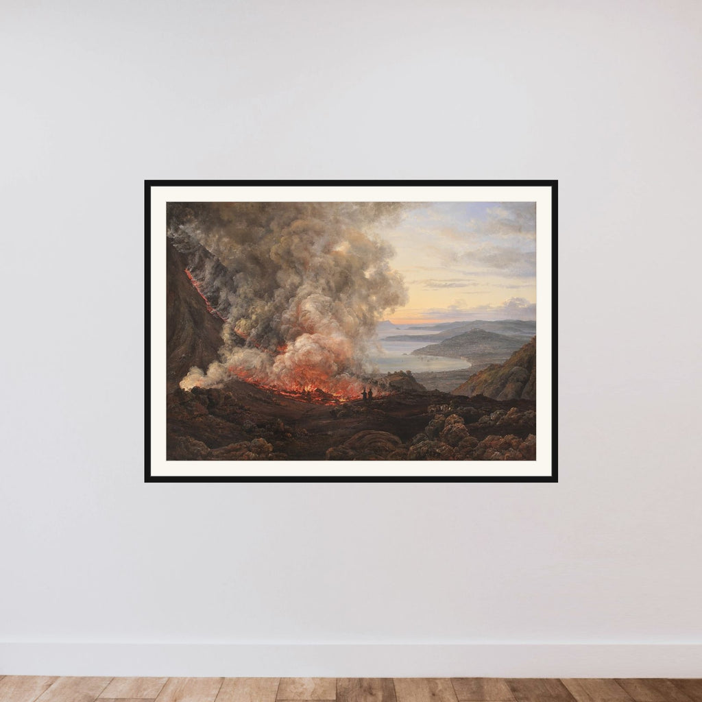 Vesuvs udbrud 1820 framed — shown to scale