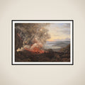 Vesuvs udbrud 1820 framed