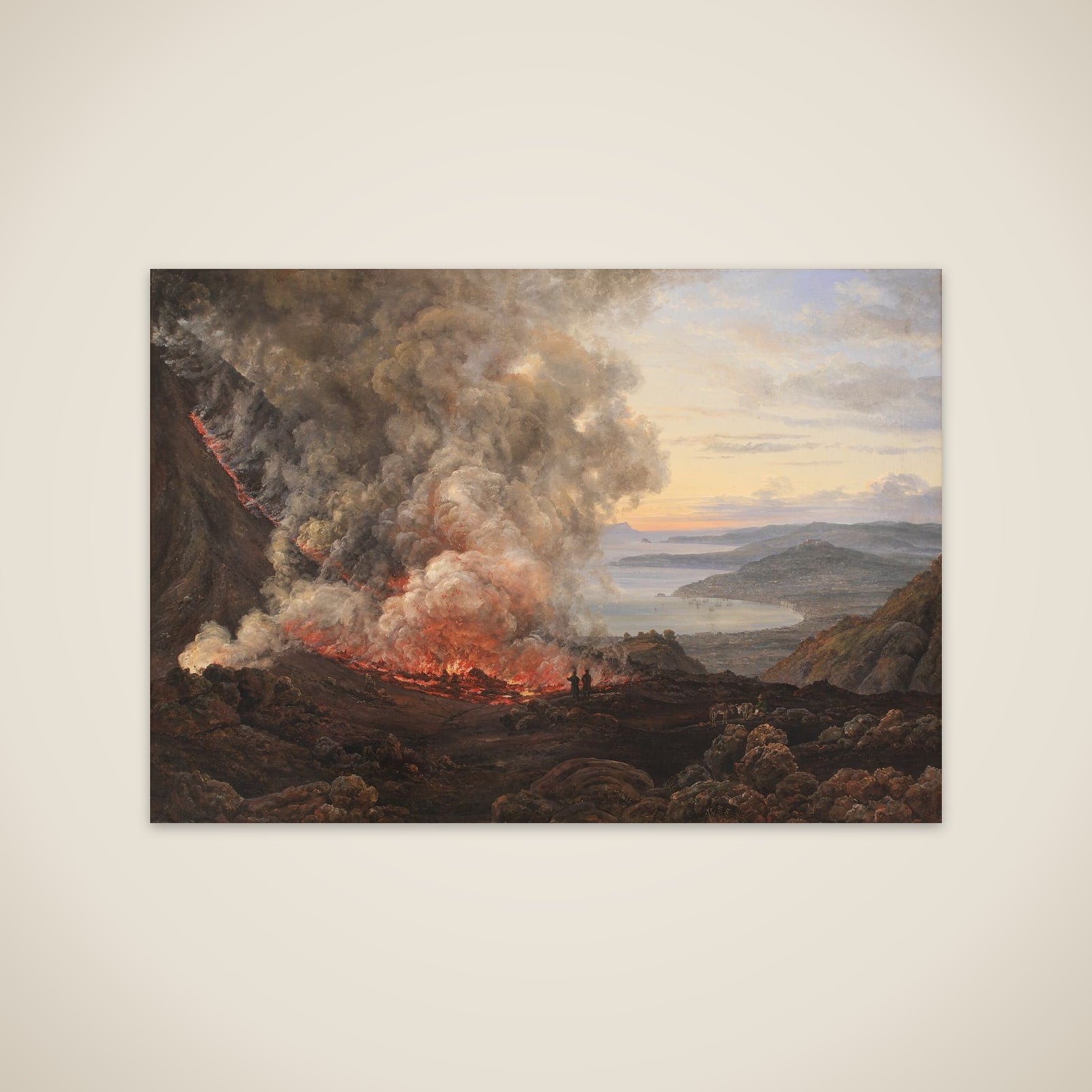 Vesuvs udbrud 1820 unframed print