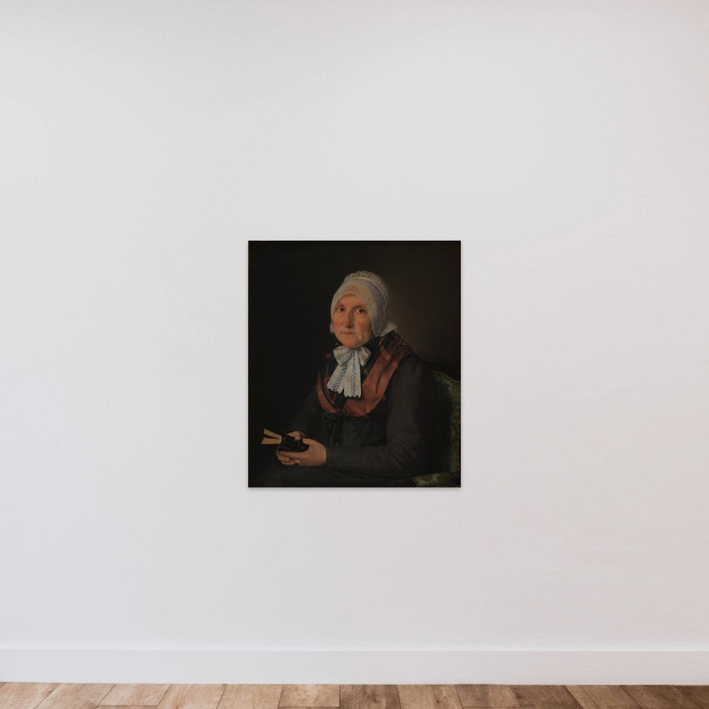 Maria Magdalena Jensen, f. Jessen, kunstnerens moder unframed — shown to scale