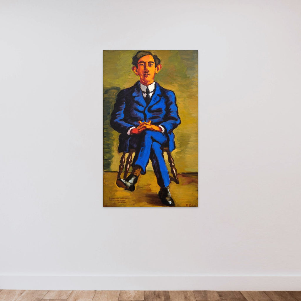 Portræt af Emil Bønnelycke unframed — shown to scale