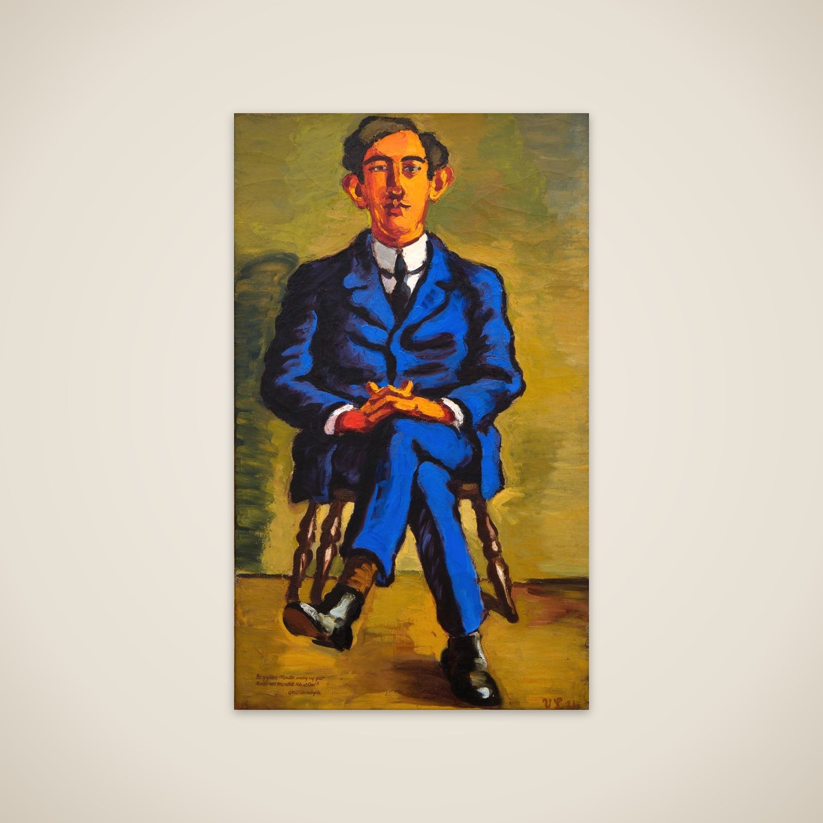 Portræt af Emil Bønnelycke unframed print