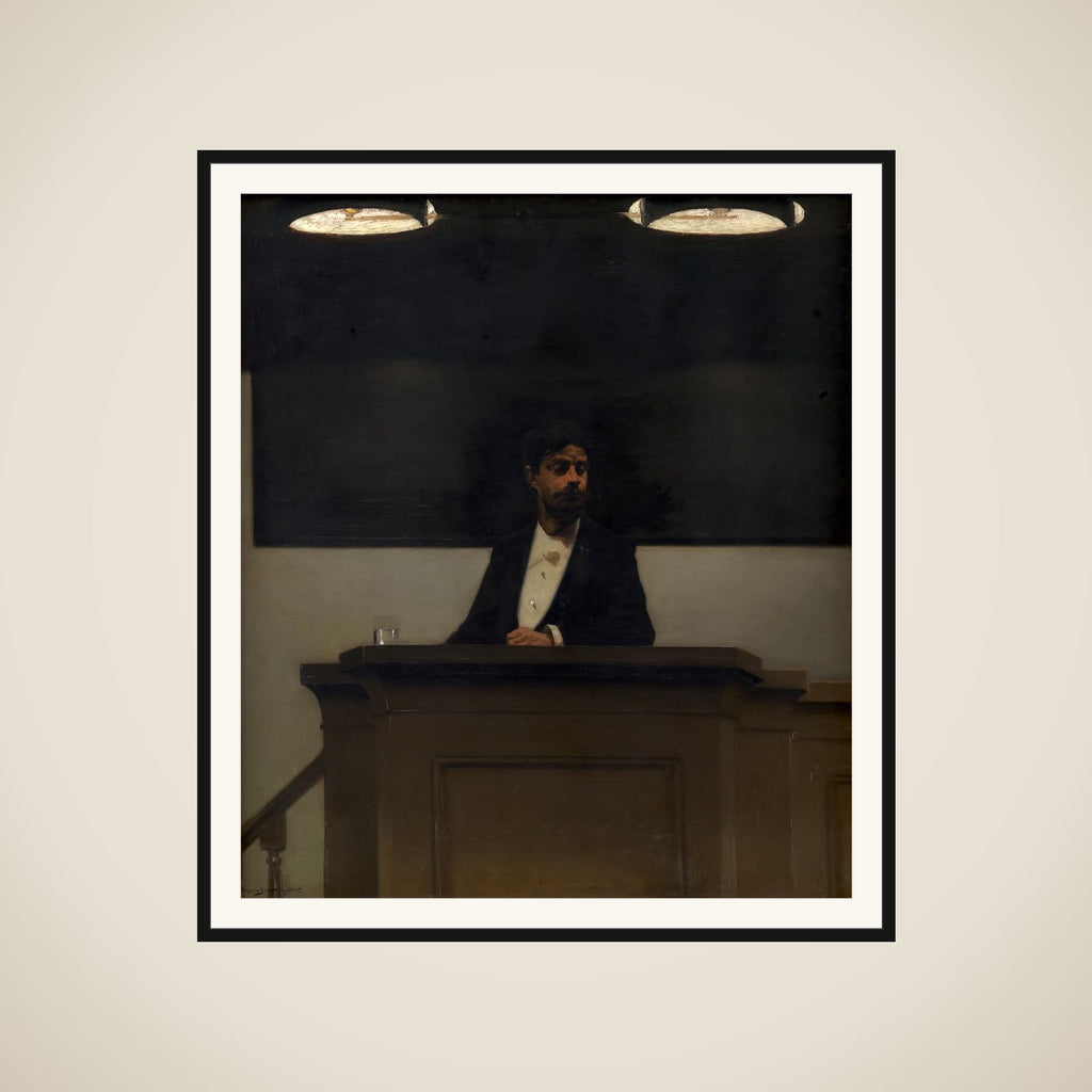 Georg Brandes på Københavns Universitets talerstol framed