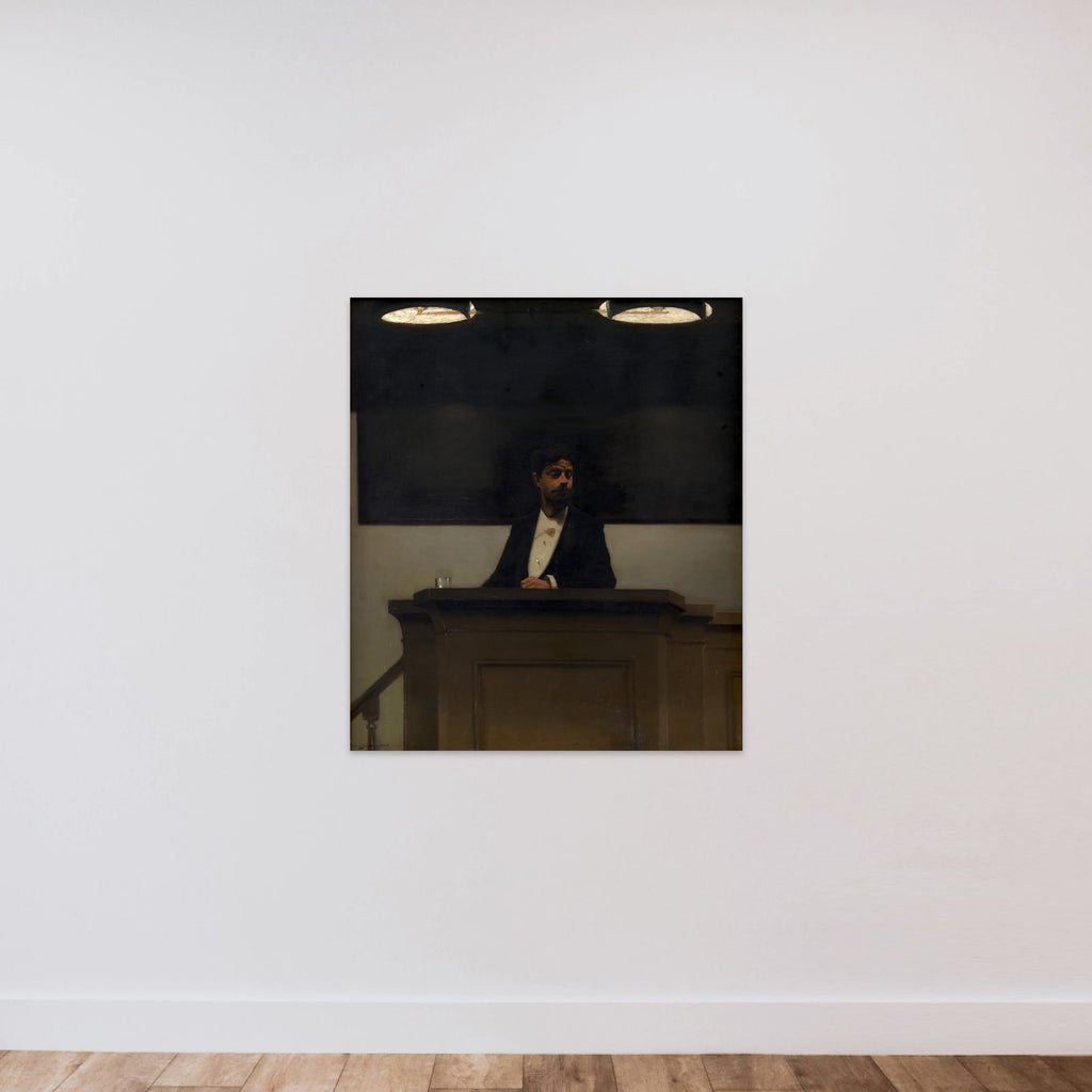 Georg Brandes på Københavns Universitets talerstol unframed — shown to scale
