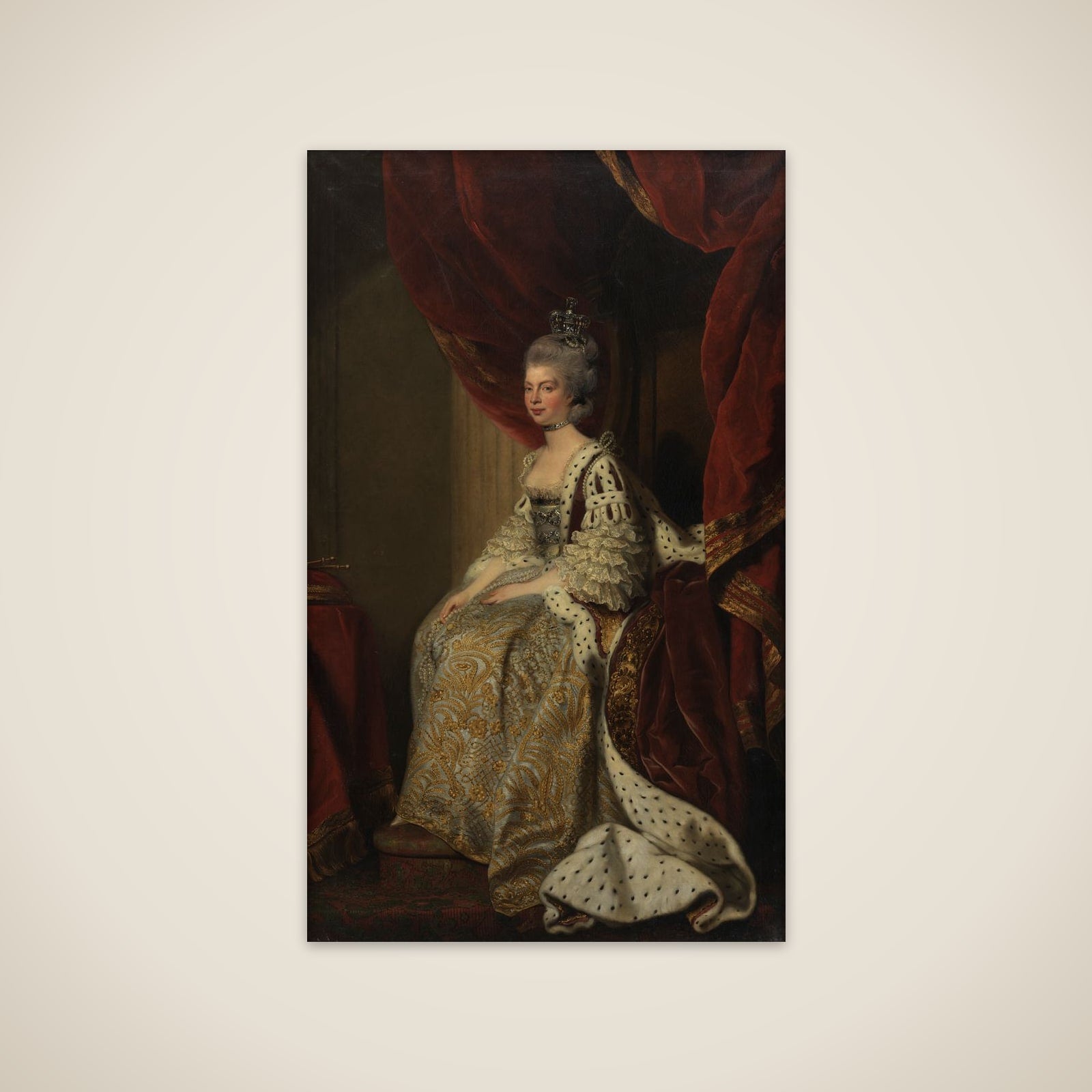 Charlotte Sofie af Mecklenburg-Strelitz. Kong Georg III's gemalinde unframed print