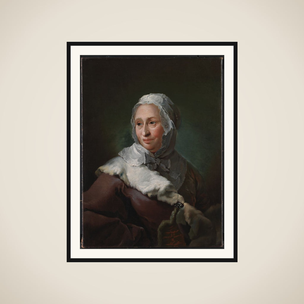 Portræt af Elisabeth Marie Fabritius, født d'Abbestée framed