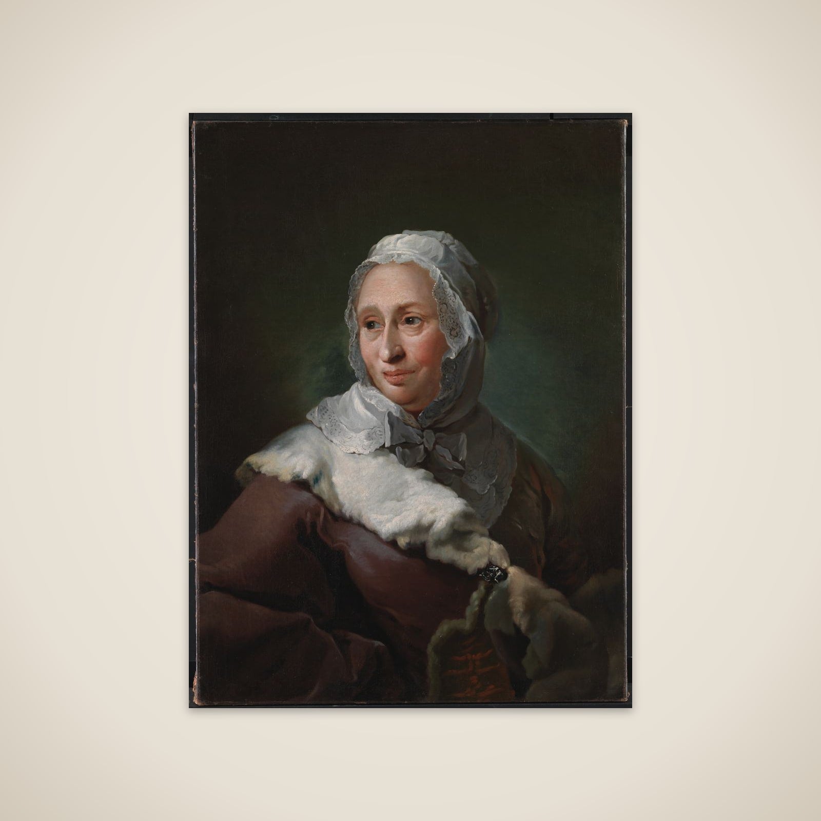 Portræt af Elisabeth Marie Fabritius, født d'Abbestée unframed print