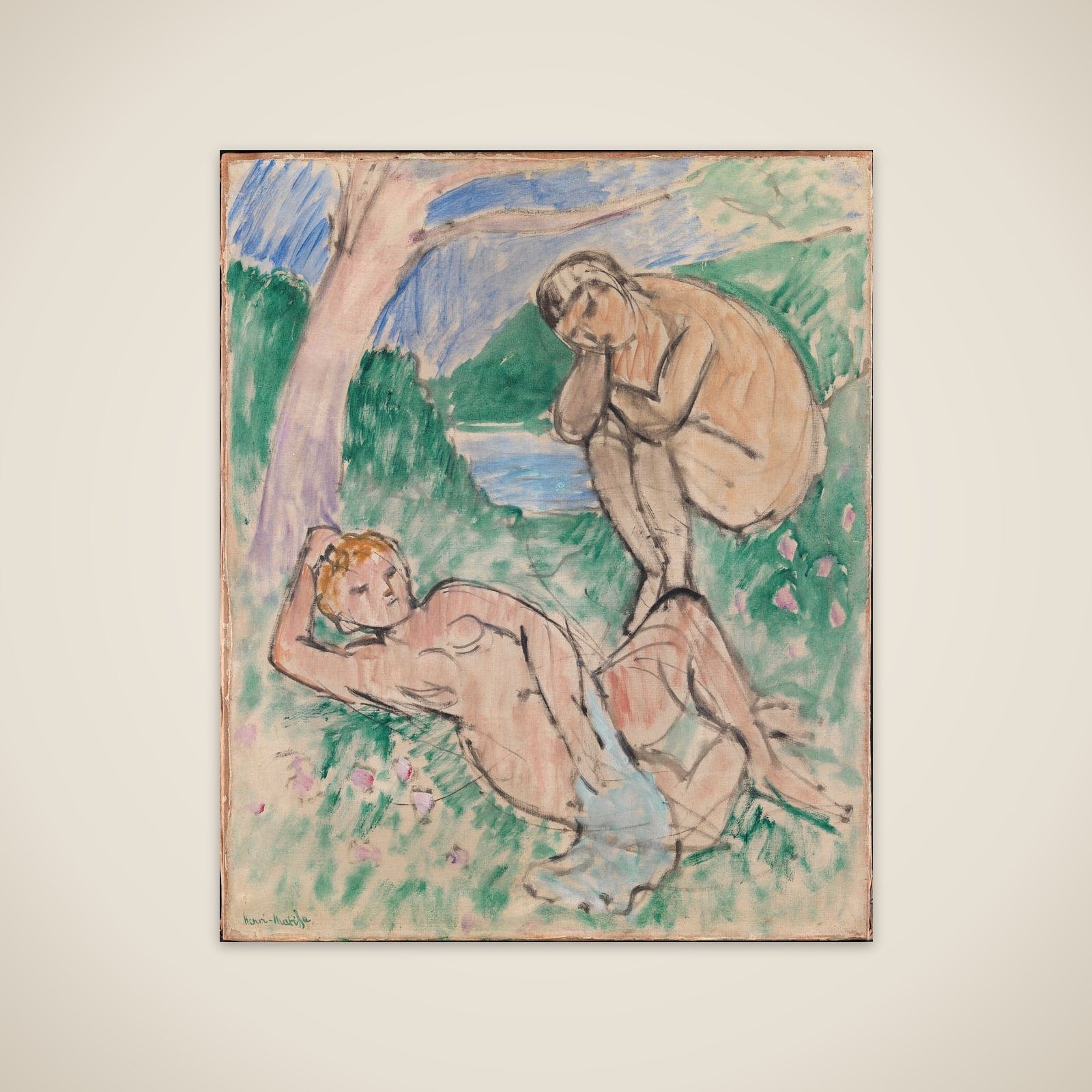 Badende unframed print