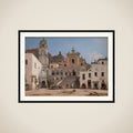 Parti af torvet i Amalfi framed