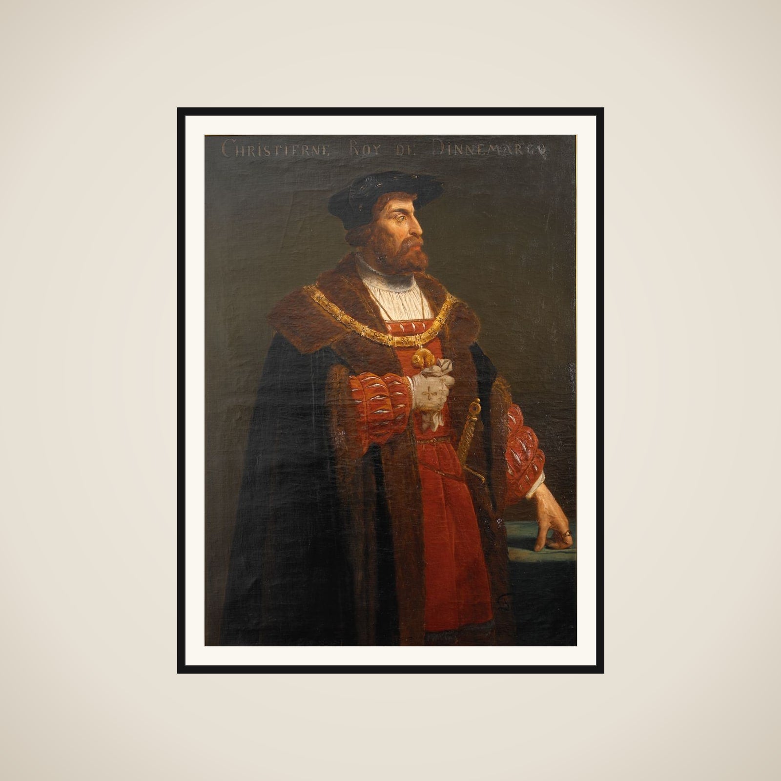 Christian II framed