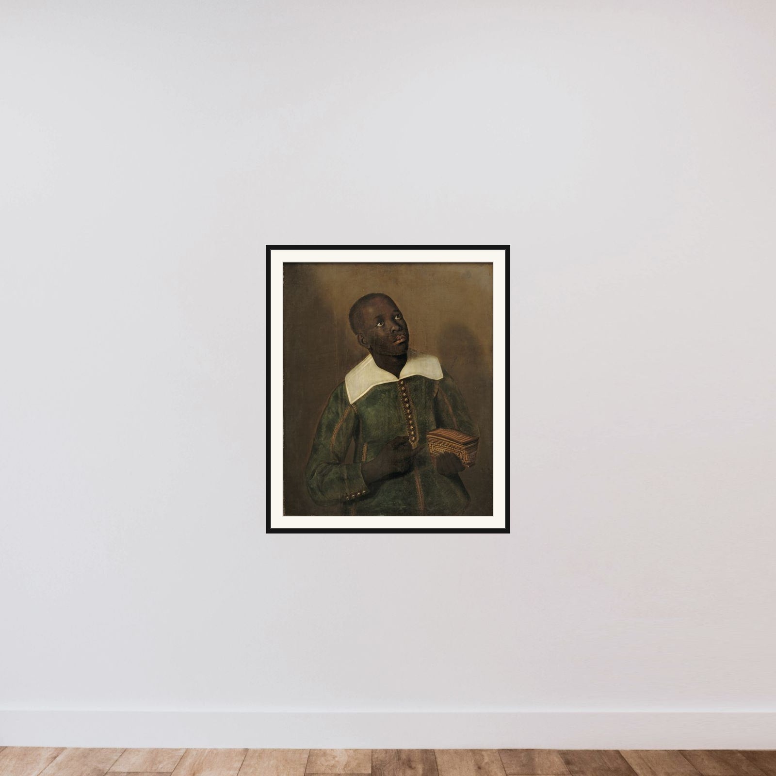 Diego Bemba framed — shown to scale