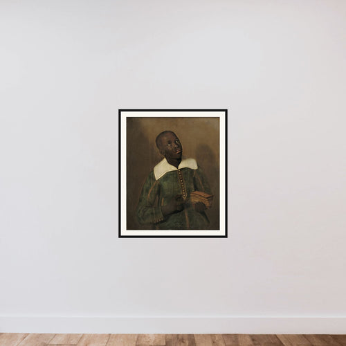 Diego Bemba framed — shown to scale