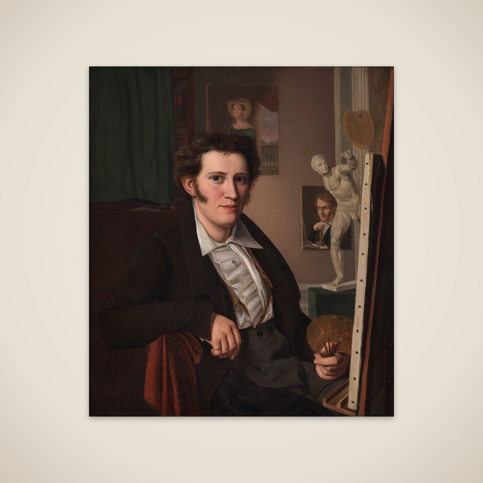 Selvportræt unframed print