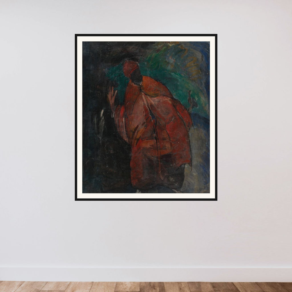 Den sorte profet. Profeter Opus II framed — shown to scale