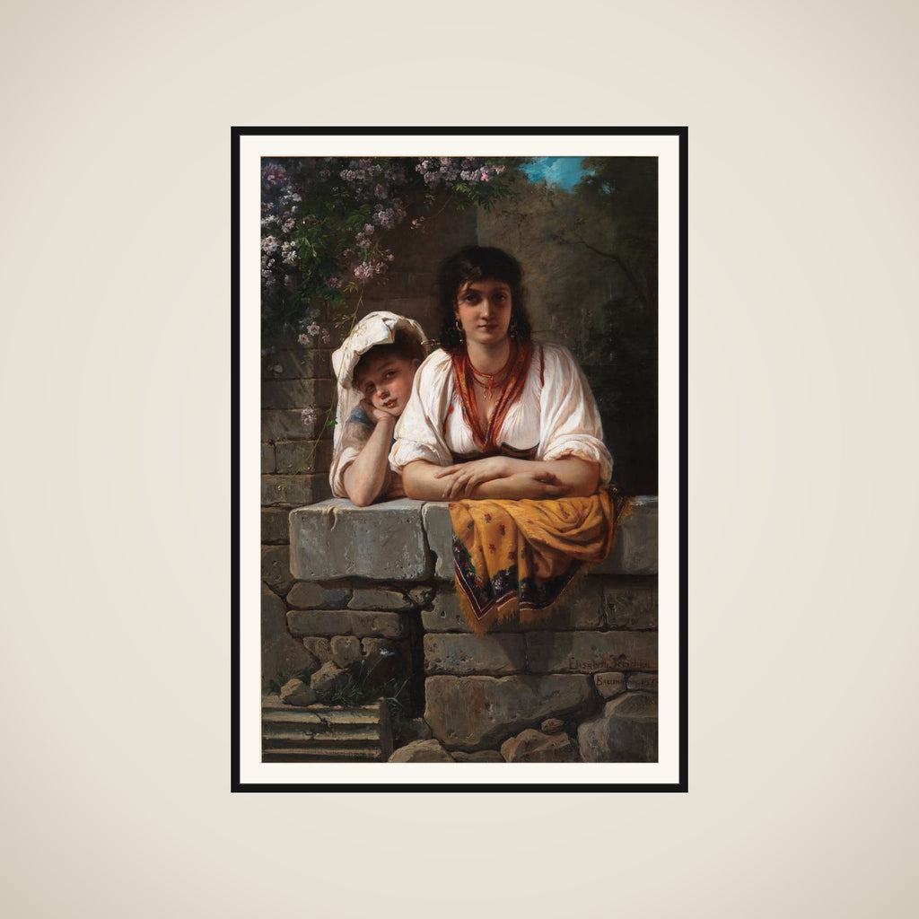 L'Aspetta. Hun venter ham framed
