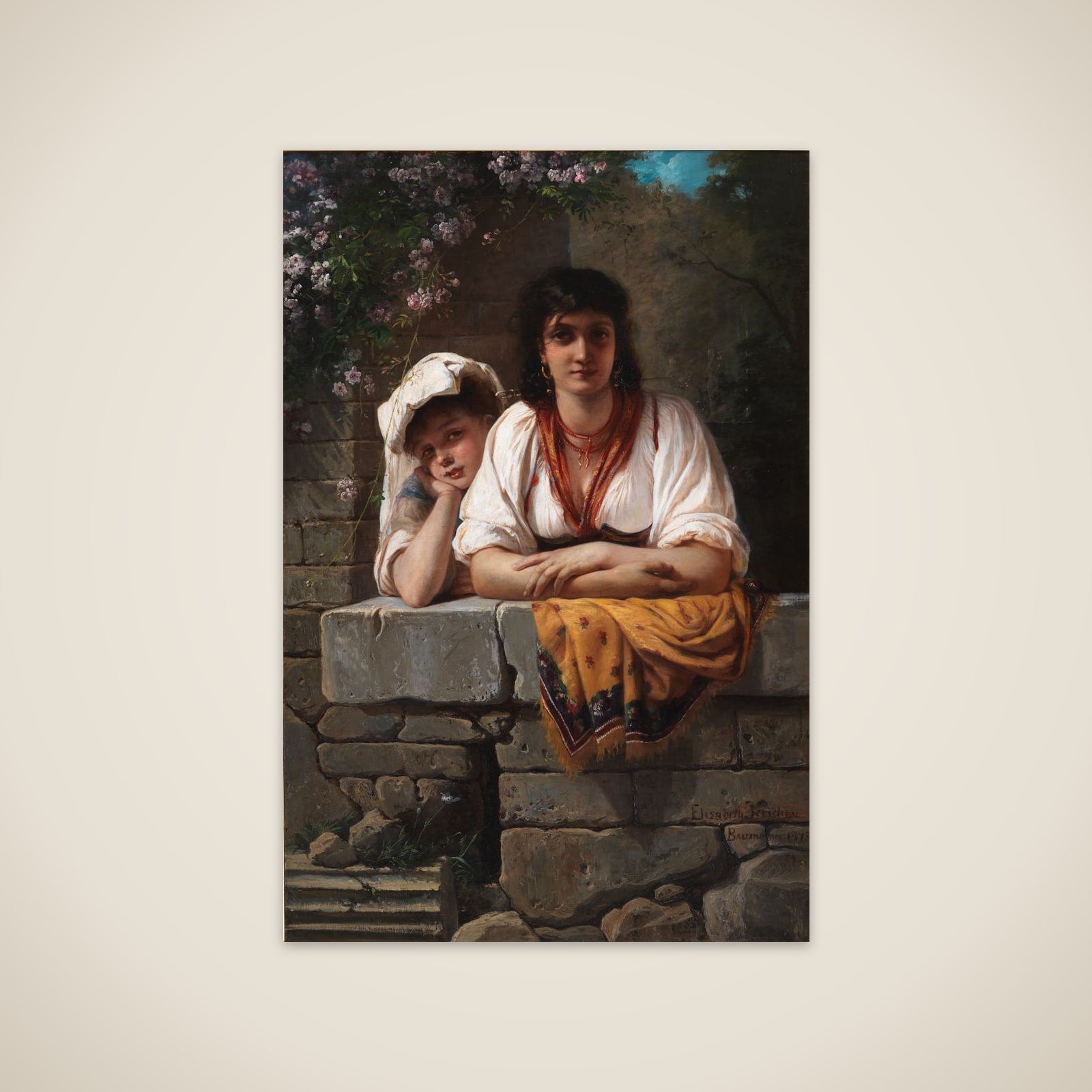 L'Aspetta. Hun venter ham unframed print