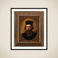 Portræt af maleren Thorald Læssøe (1816-1878) framed