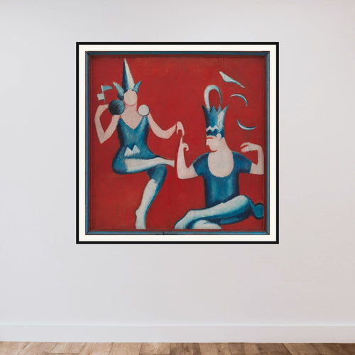 Balletscene framed — shown to scale