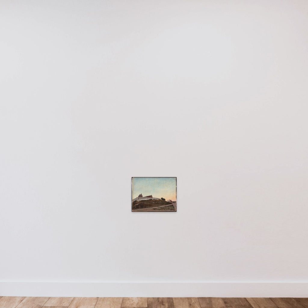 Melby Kirke. Sommeraften unframed — shown to scale