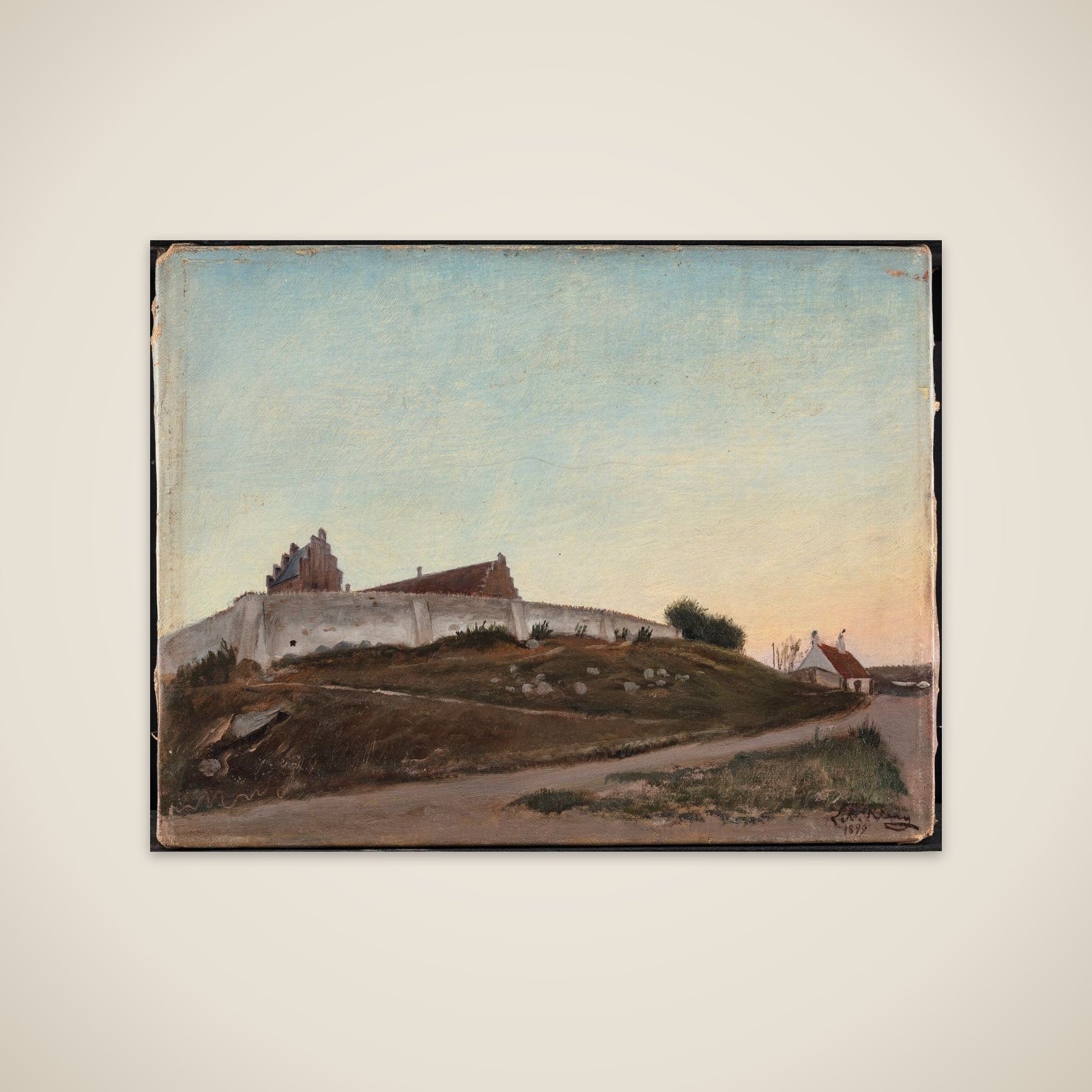 Melby Kirke. Sommeraften unframed print