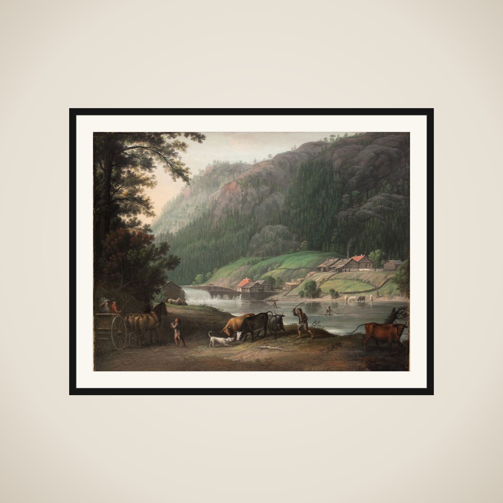 Tistedalen ved Frederikshald i Norge framed