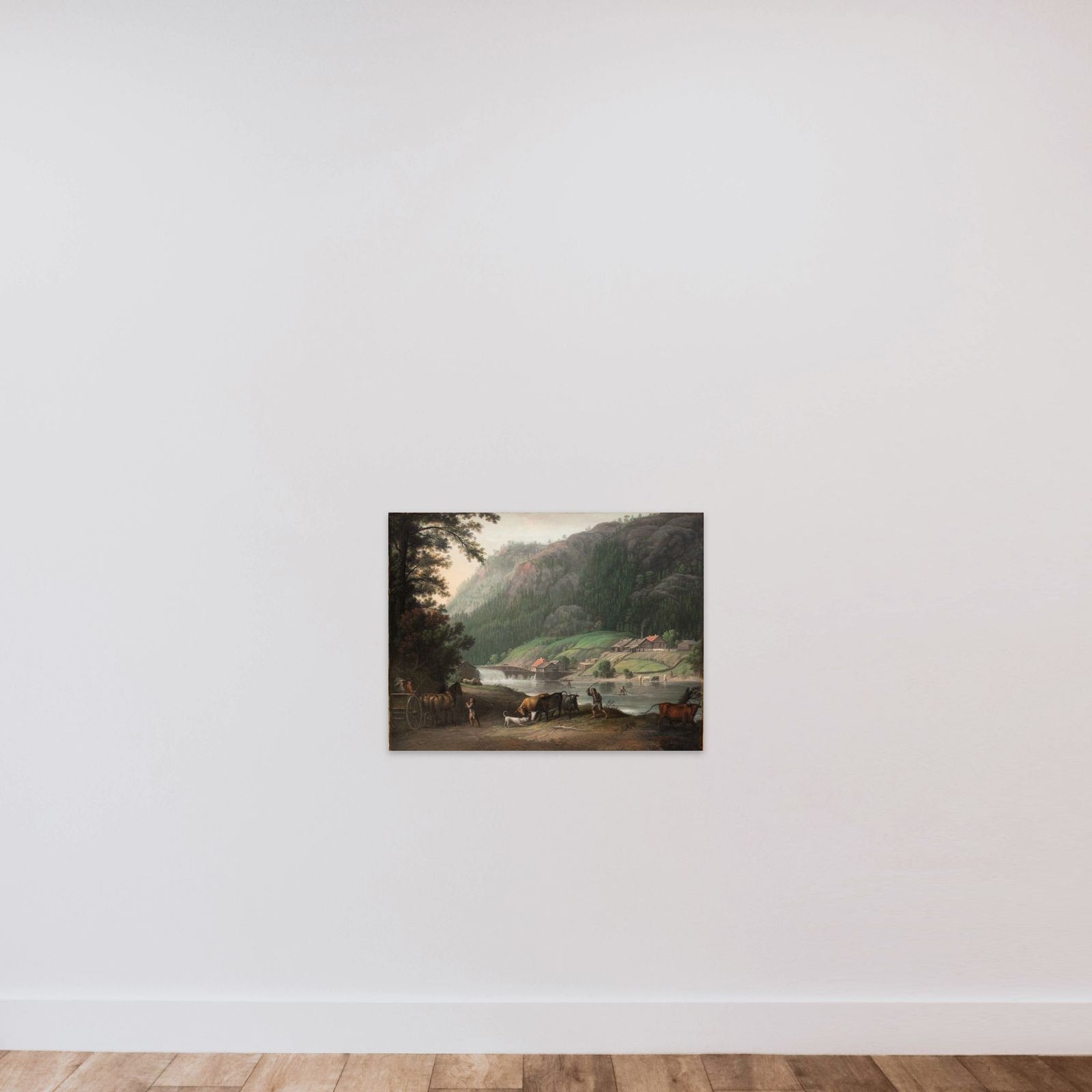 Tistedalen ved Frederikshald i Norge unframed — shown to scale