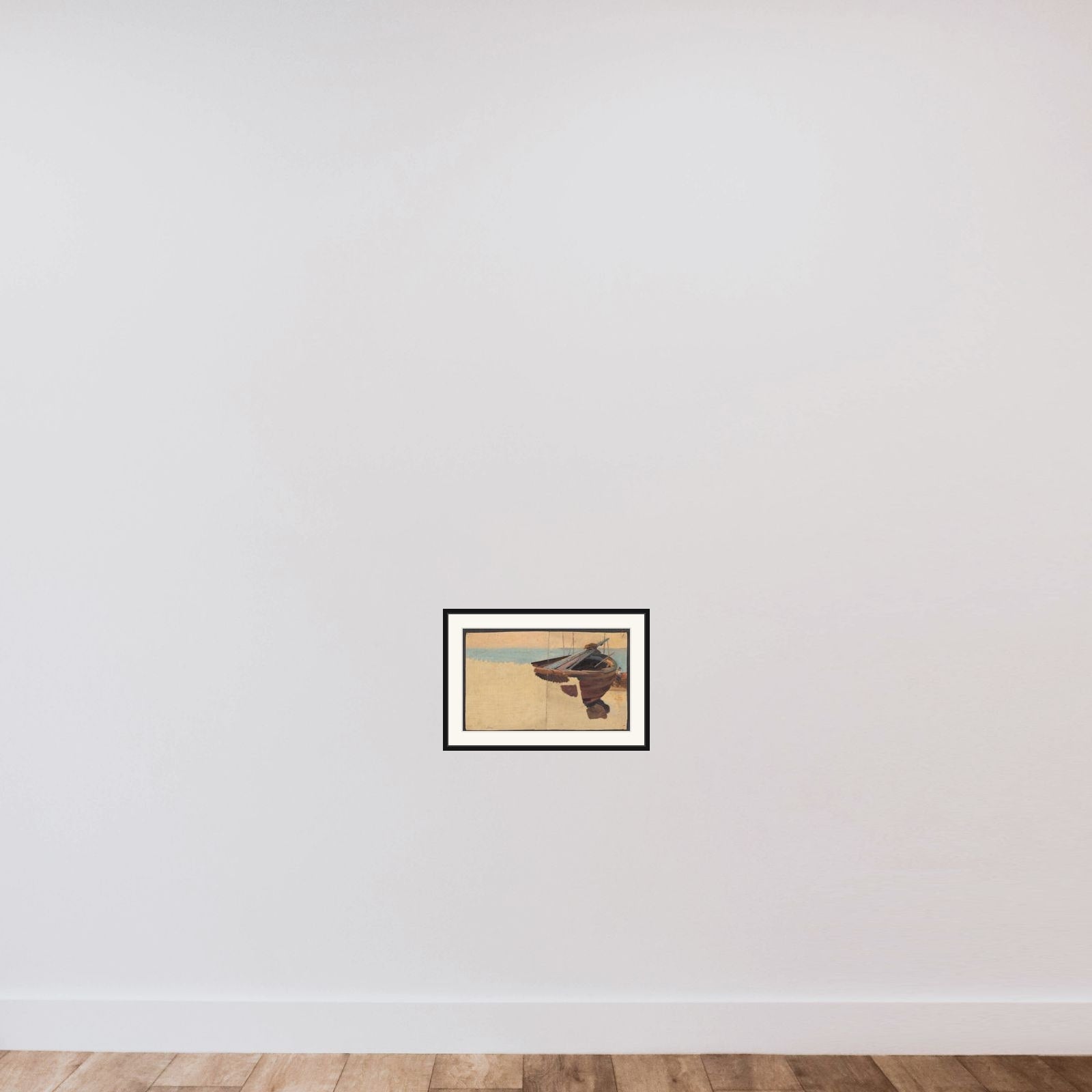 Uden titel framed — shown to scale