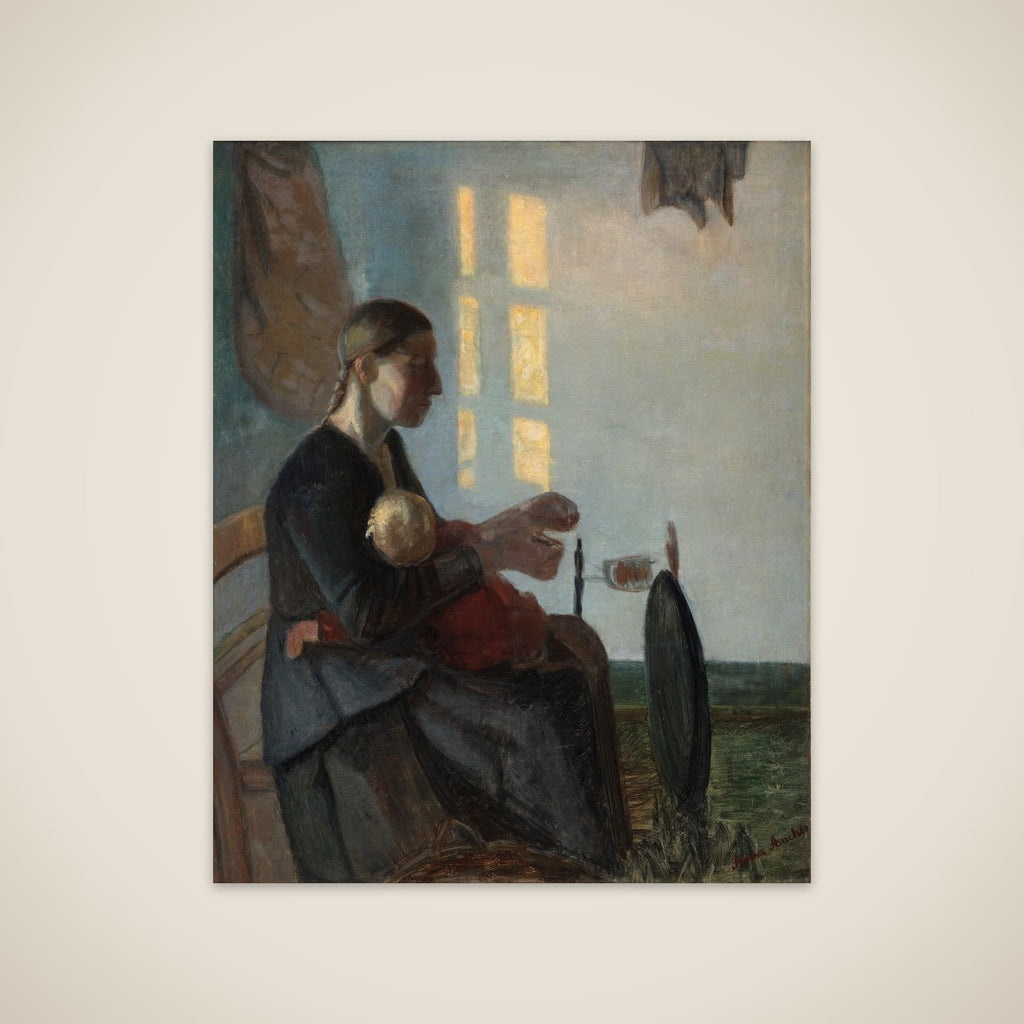 Mor og barn unframed print
