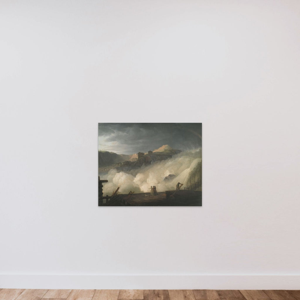 Sarpfossen i Norge unframed — shown to scale