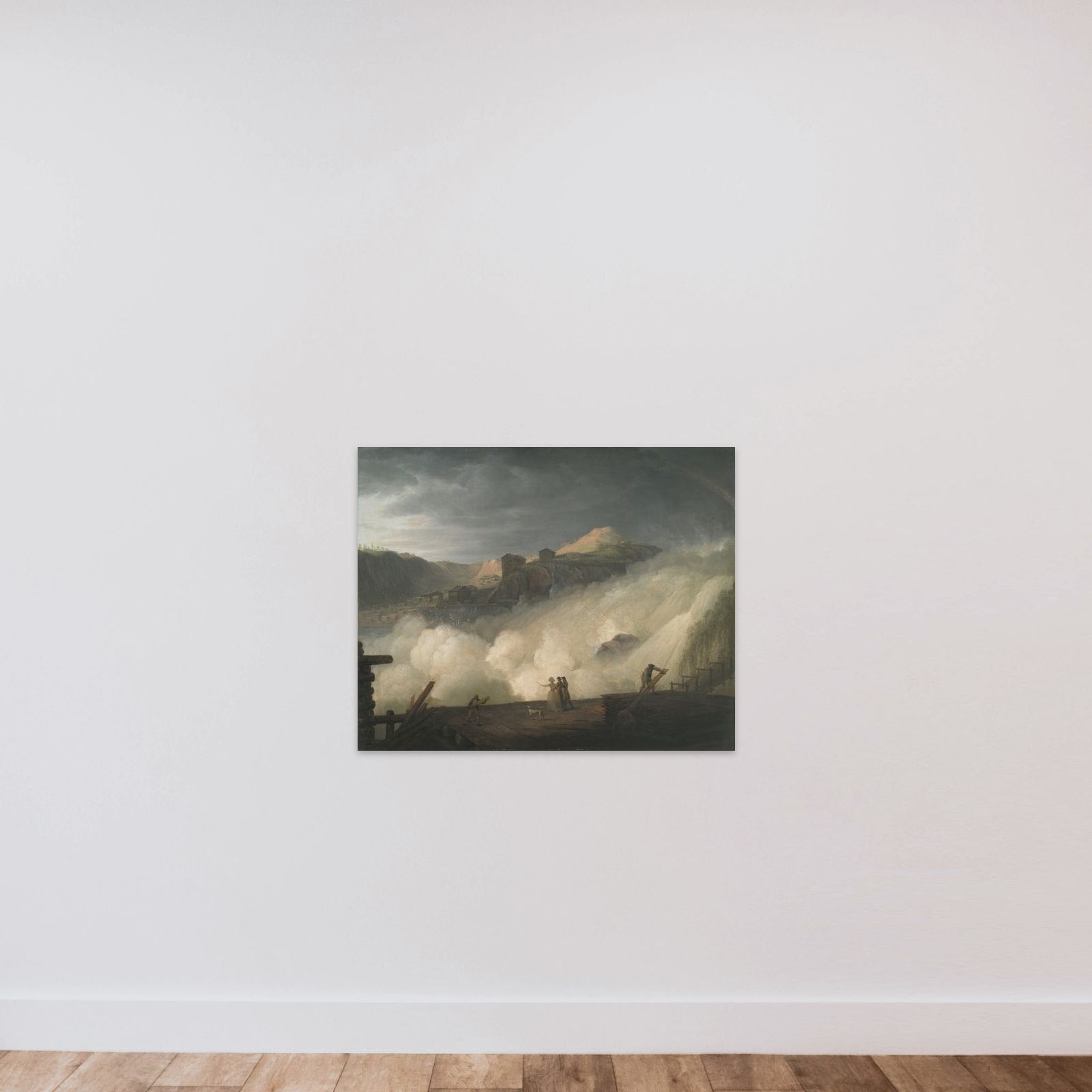 Sarpfossen i Norge unframed — shown to scale