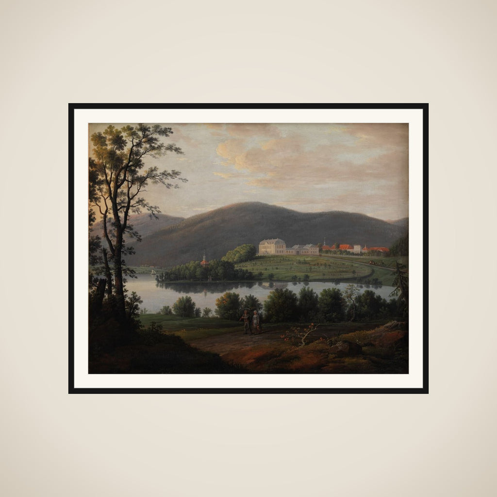 Prospekt af Bogstad i Norge framed
