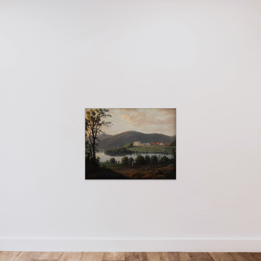 Prospekt af Bogstad i Norge unframed — shown to scale
