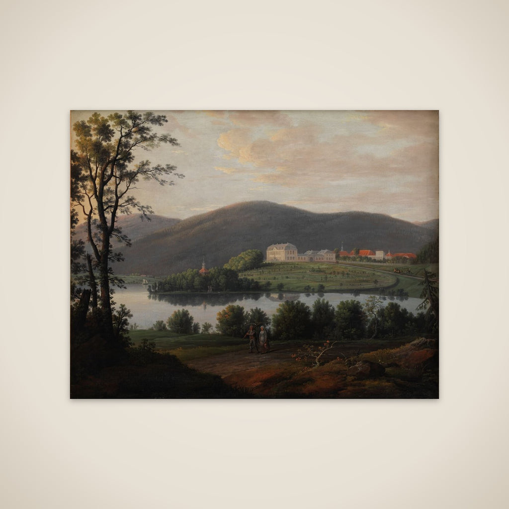 Prospekt af Bogstad i Norge unframed print
