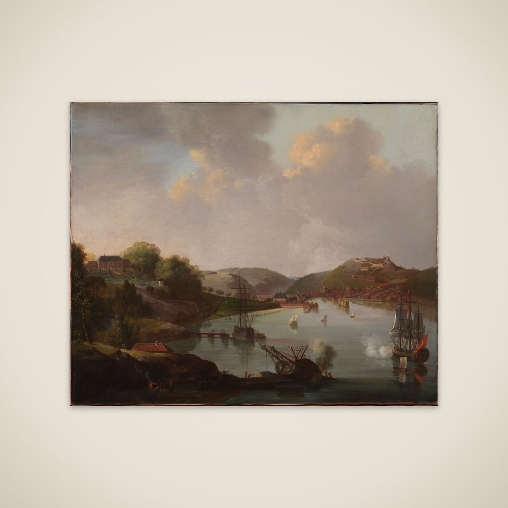 Udsigt over Frederikshald i Norge unframed print