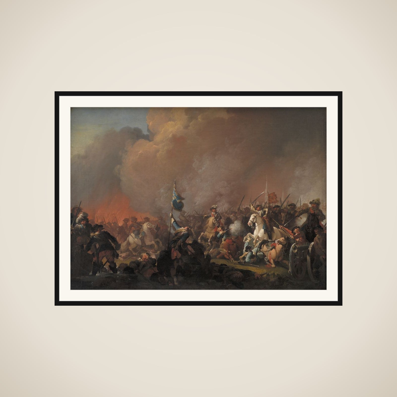 Udfaldet på Amager 1658 under Svenskekrigen 1657-60 framed