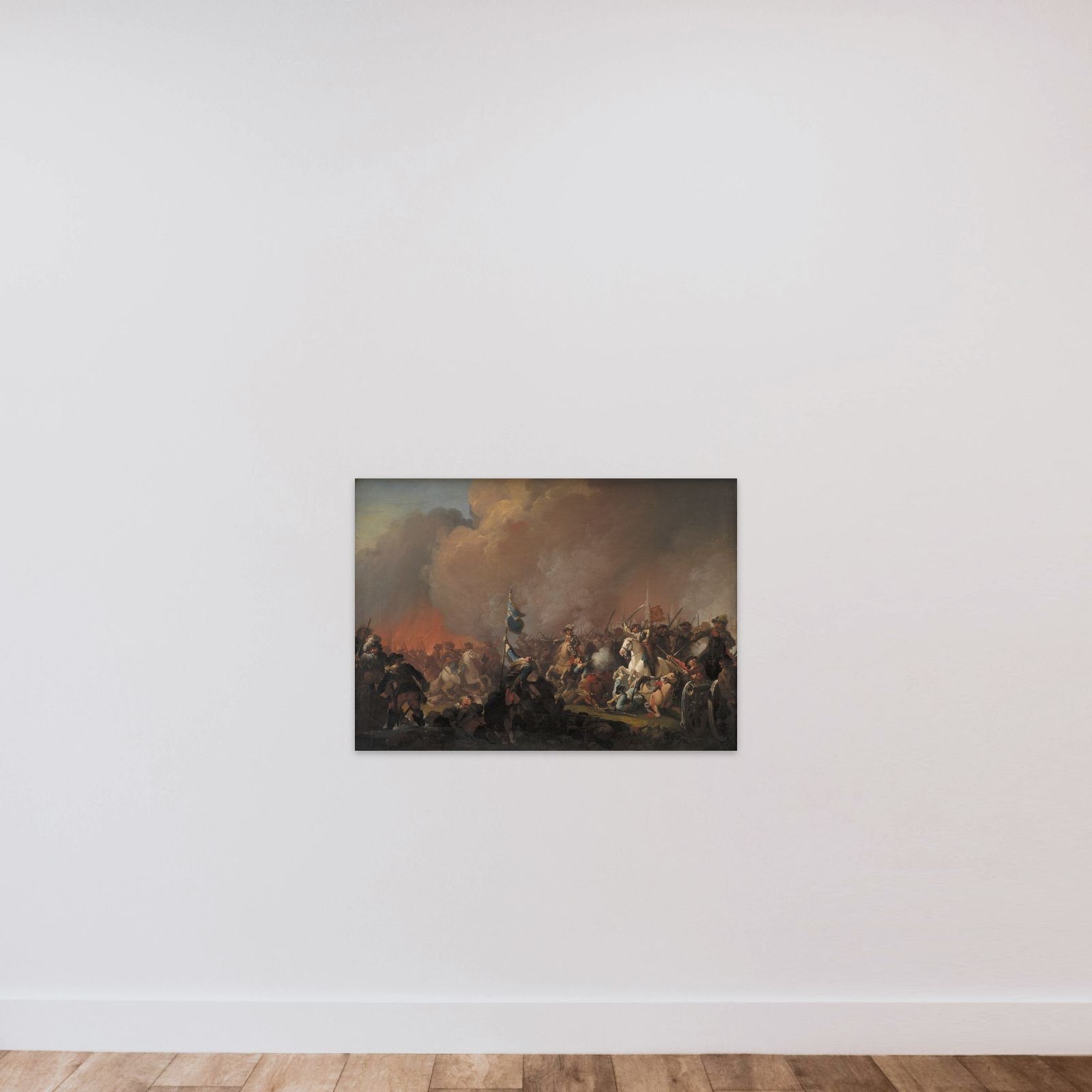 Udfaldet på Amager 1658 under Svenskekrigen 1657-60 unframed — shown to scale