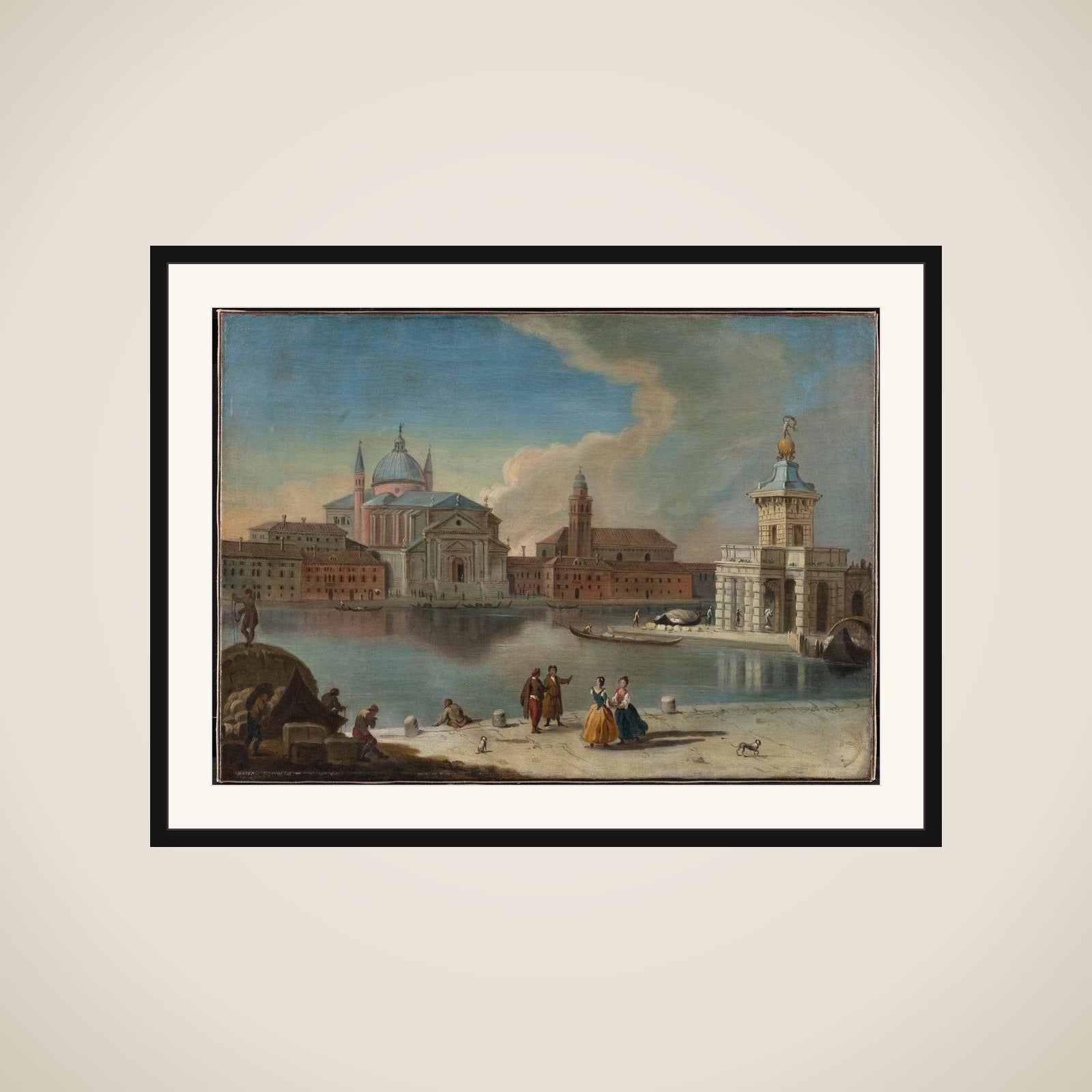 La Dogana i Venezia framed