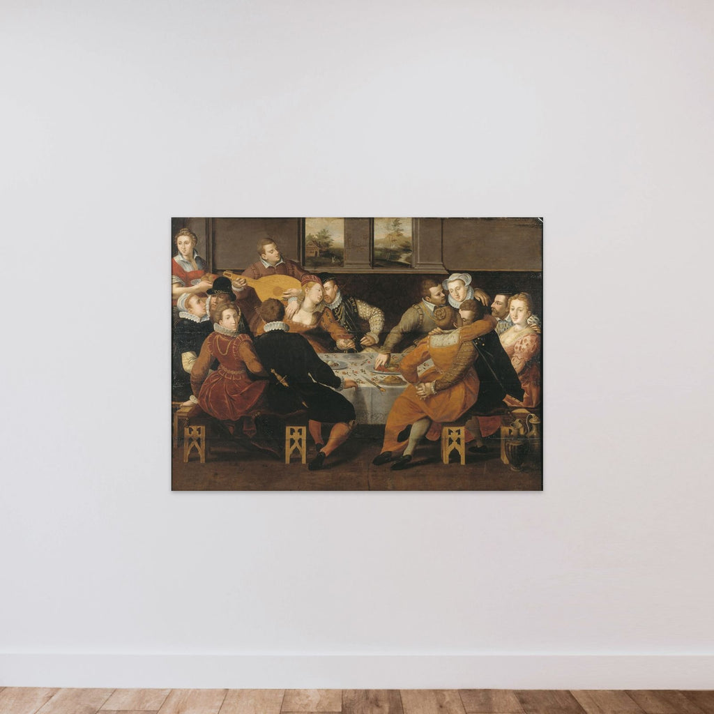 Menneskene i deres synd overrasket af Dommedag unframed — shown to scale