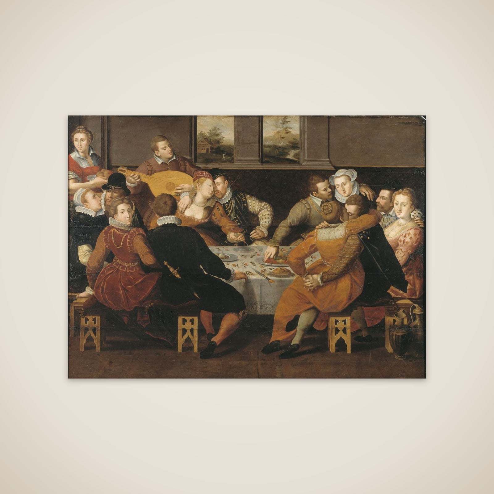 Menneskene i deres synd overrasket af Dommedag unframed print