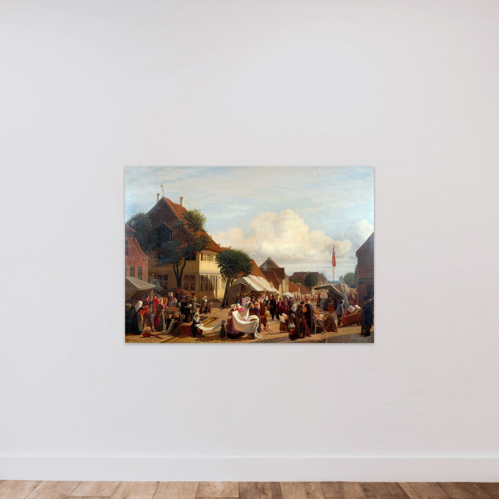 En markedsdag i Fredericia unframed — shown to scale