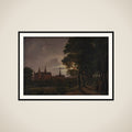 Frederiksborg slot i måneskin framed