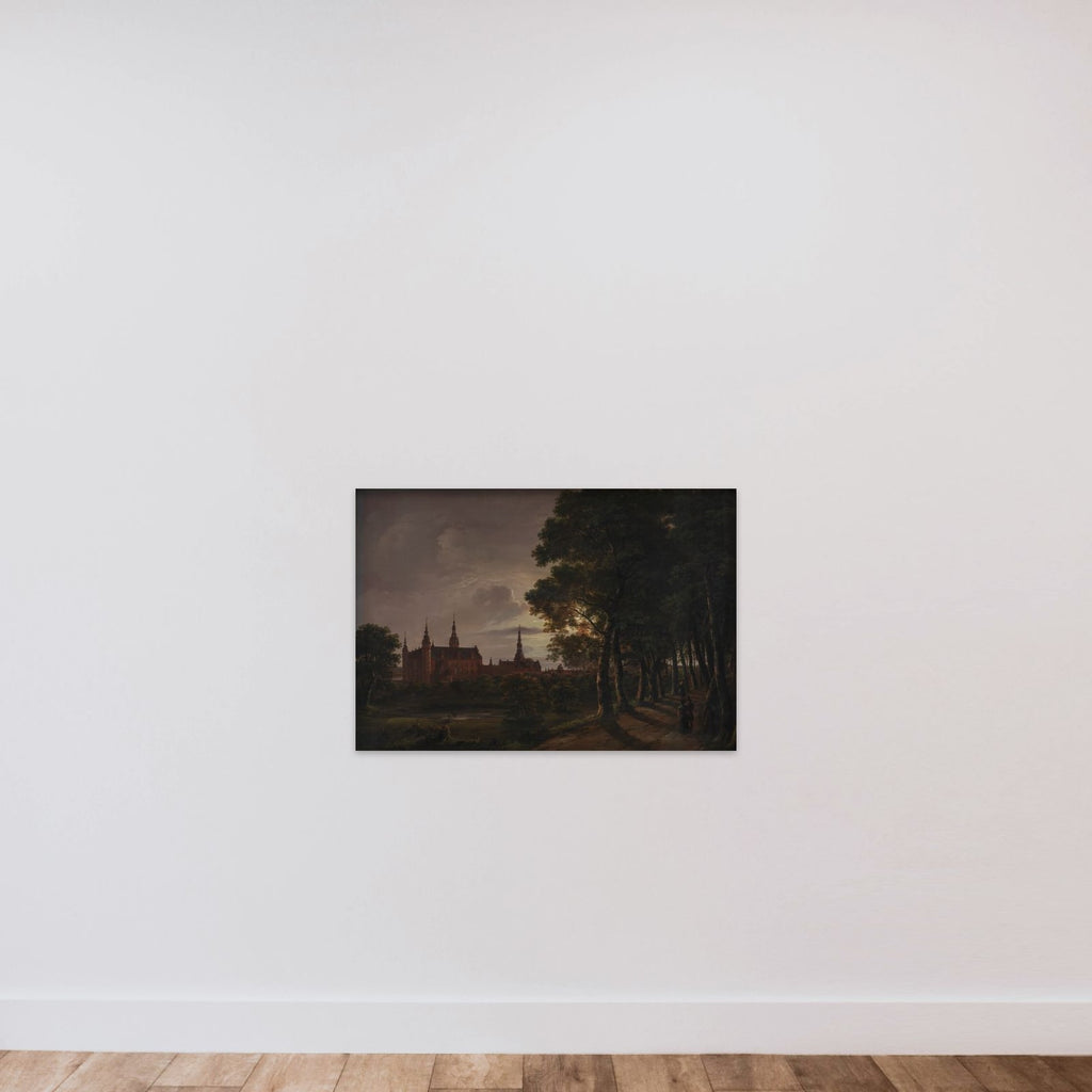 Frederiksborg slot i måneskin unframed — shown to scale