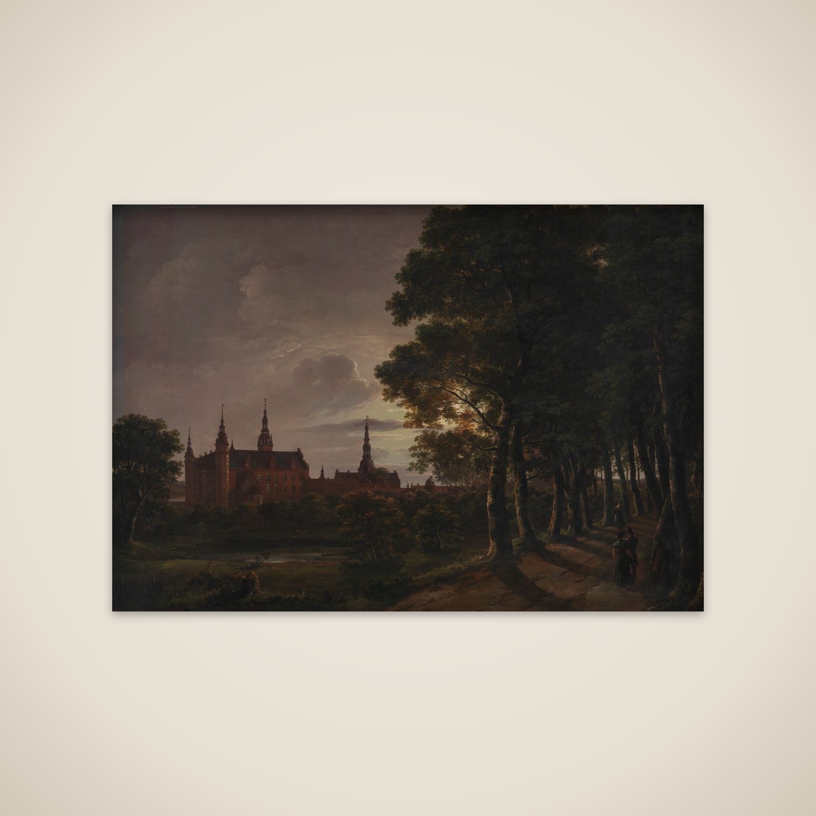 Frederiksborg slot i måneskin unframed print