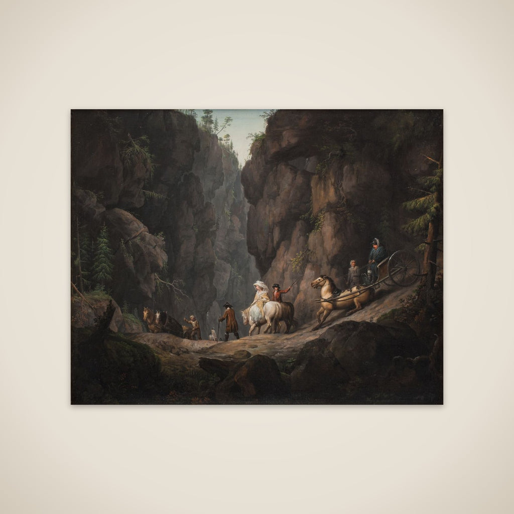 Passagen gennem Krokkleven ved Ringerike i Norge unframed print