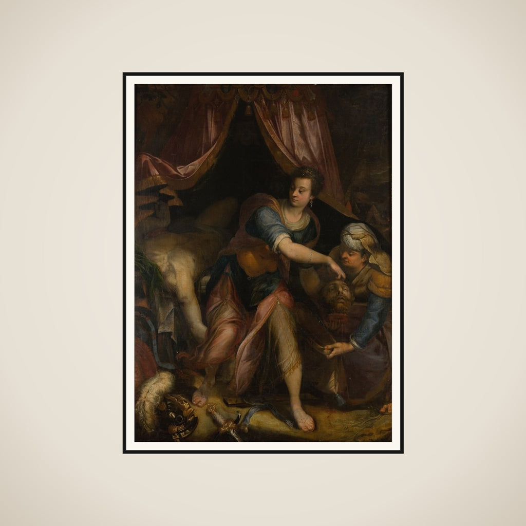 Judith med Holofernes hoved framed