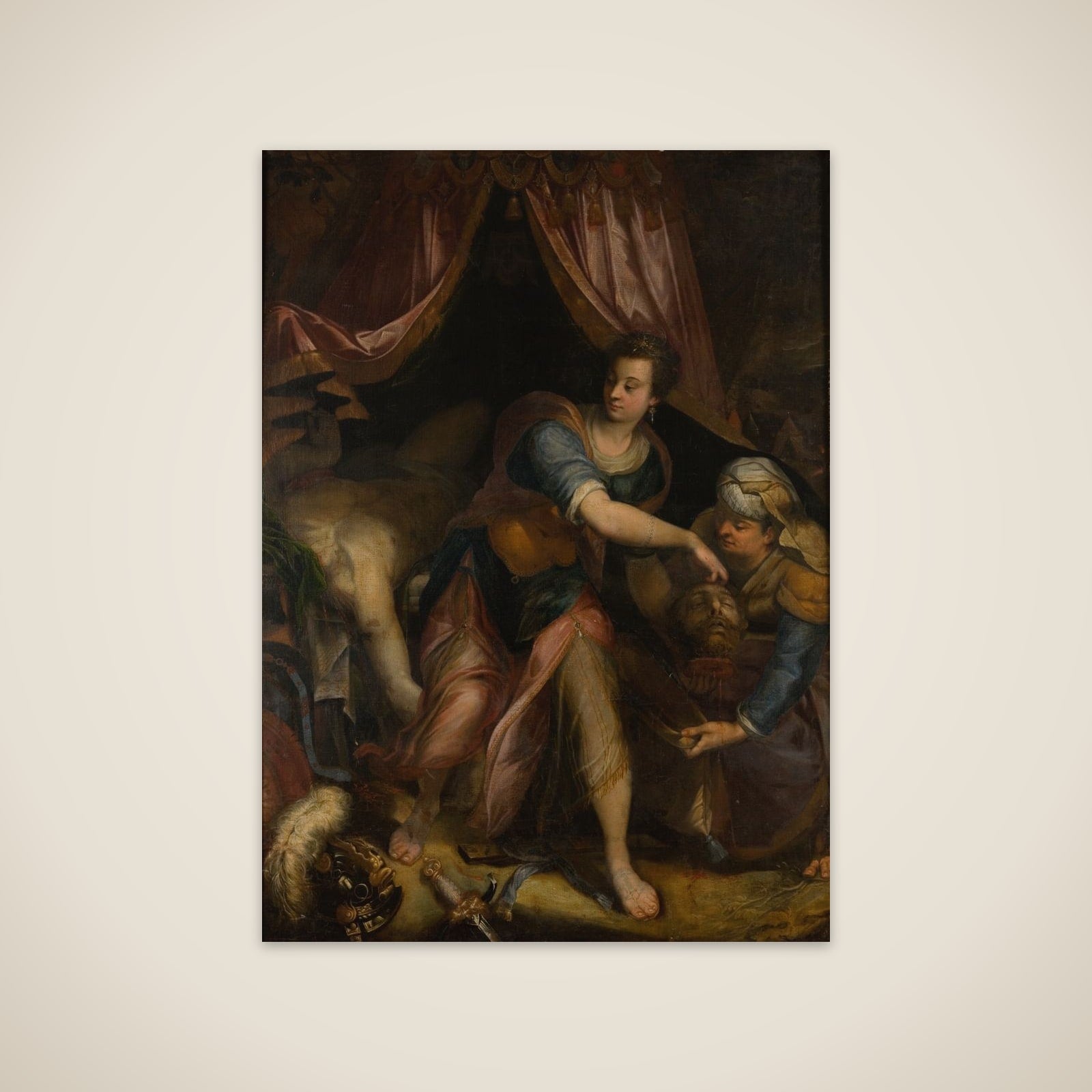 Judith med Holofernes hoved unframed print