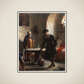 Christian II i fængslet på Sønderborg Slot framed